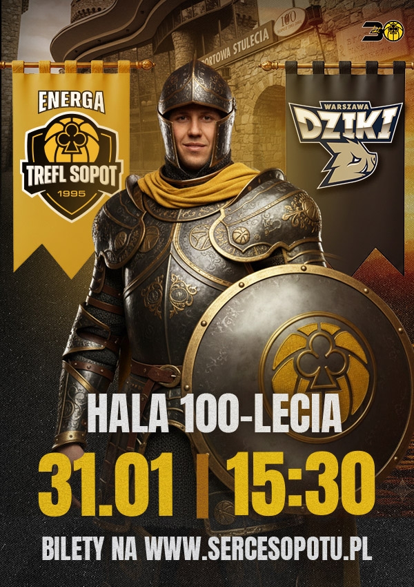 Bilety Energa Trefl Sopot vs Dziki Warszawa